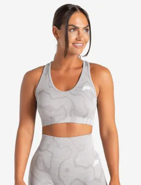 Sustainable Seamless Sports Bra - Cloud Grey