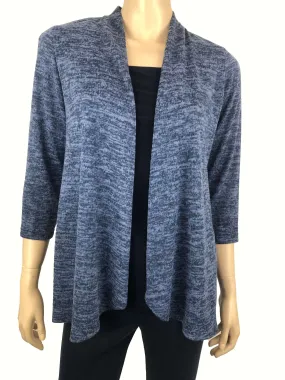 Women's Cardigan Blue Soft Stretch Knit Fabric Flattering True to Size Fit Now On Sale 50 Off Sizes S-XLARGE ON SALE Quality Made in Canada